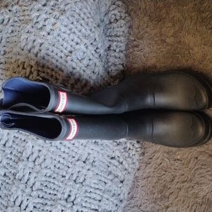 Black matte hunter boot